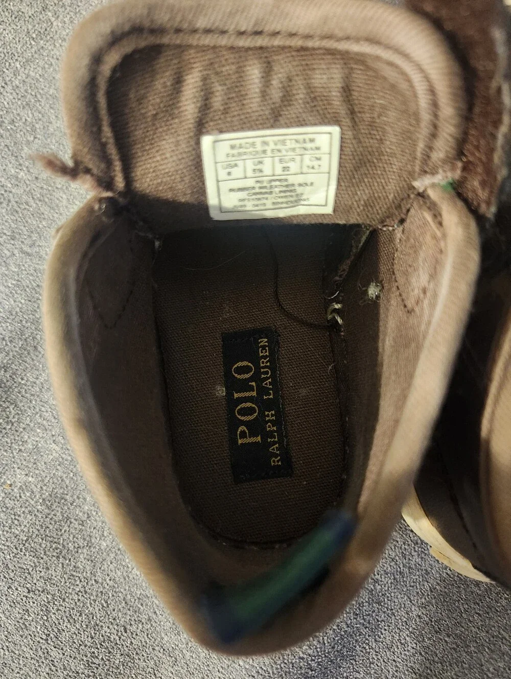 Polo Ralph Lauren brown leather